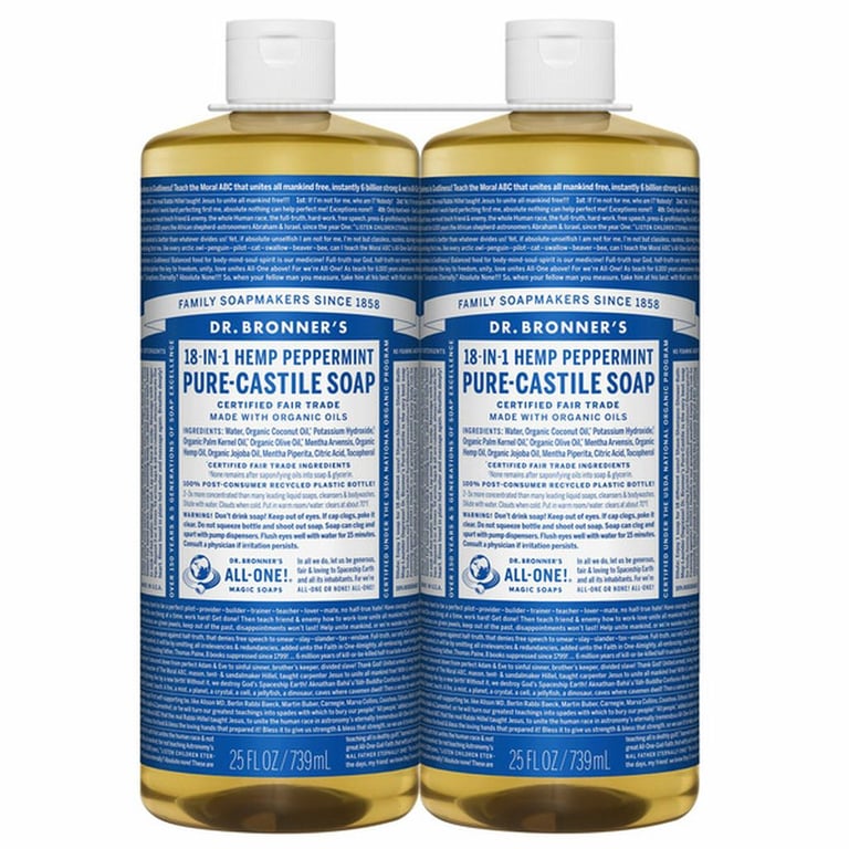 Dr. Bronner's Magic soaps , 18 in 1 peppermint 2/25 ounce