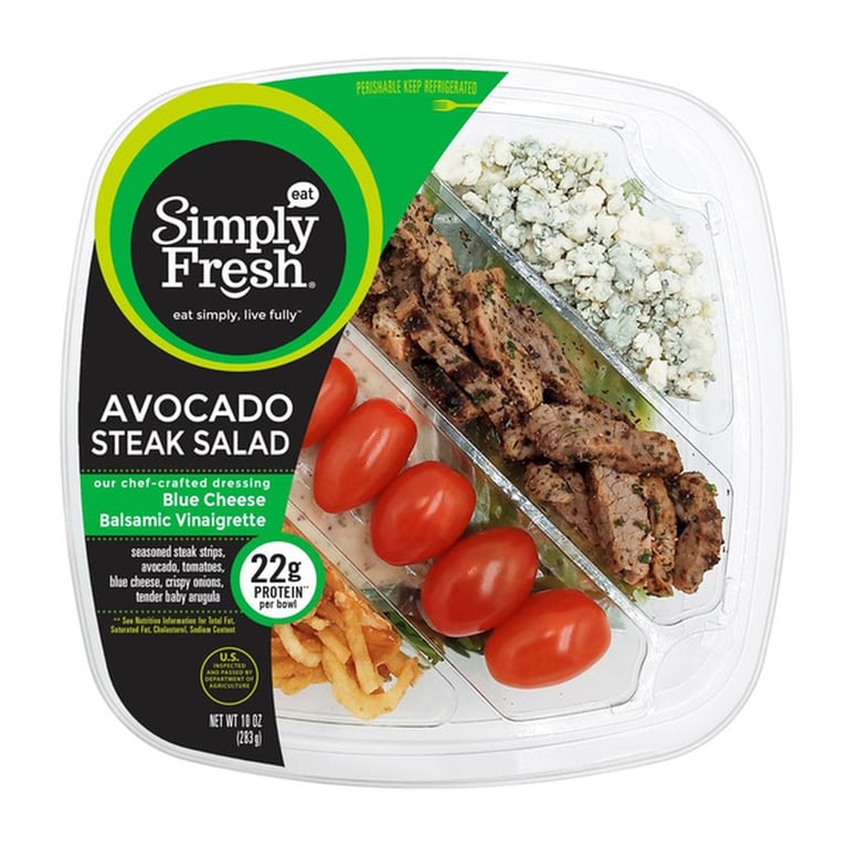 Simply Fresh Avocado Steak Salad, 10 oz, 2-count