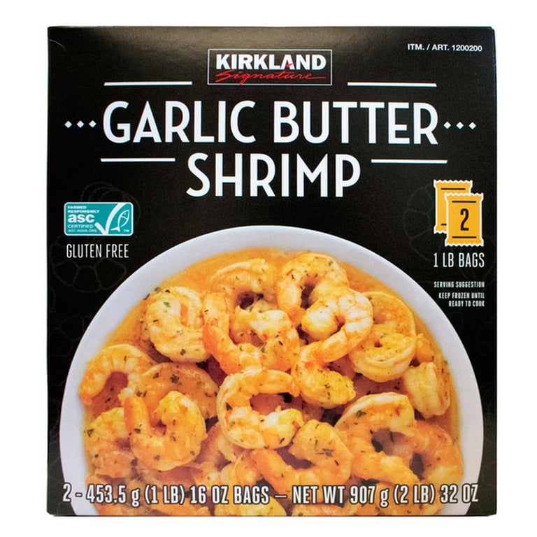 Kirkland Signature Garlic Butter Shrimp, 2 lbs