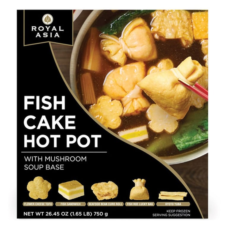Royal Asia Fish Cake Hot Pot Combo with Mushroom Soup Base, 26.45 oz