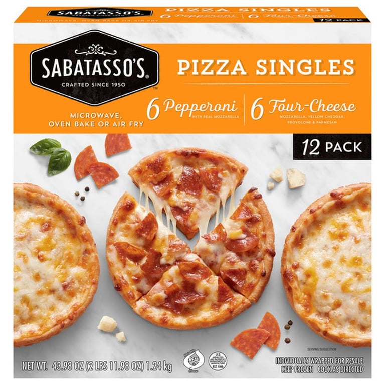 Sabatasso's Pizza Singles, Variety Pack, 12-count , 43.98 ounces