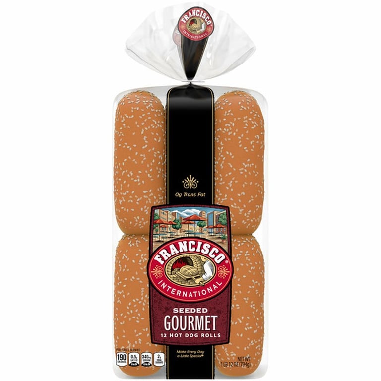 Francisco Gourmet Seeded Hoagie Roll, 12-count