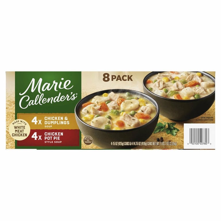 Marie Callender's Chicken Soup Variety,15 oz, 8-count
