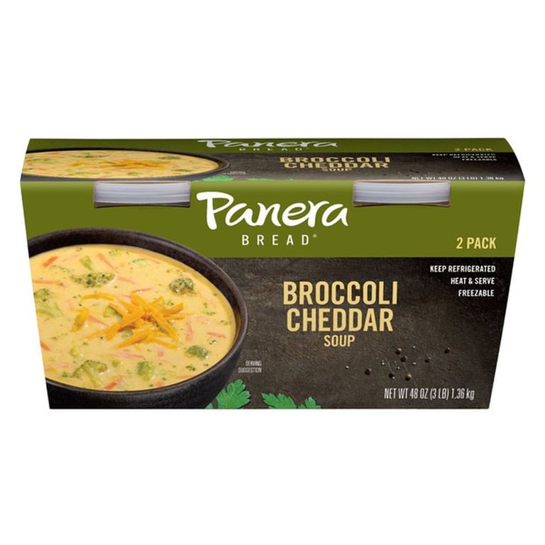 Panera Broccoli Cheddar Soup, 24 oz, 2-count