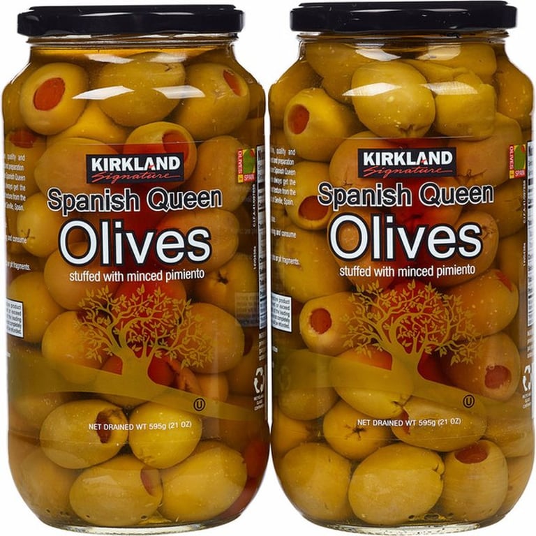 Kirkland Signature Spanish Queen Olives, 21 oz, 2-pack