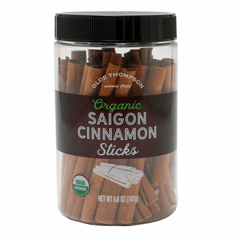 Olde Thompson Organic Saigon Cinnamon Sticks, 6.6 oz