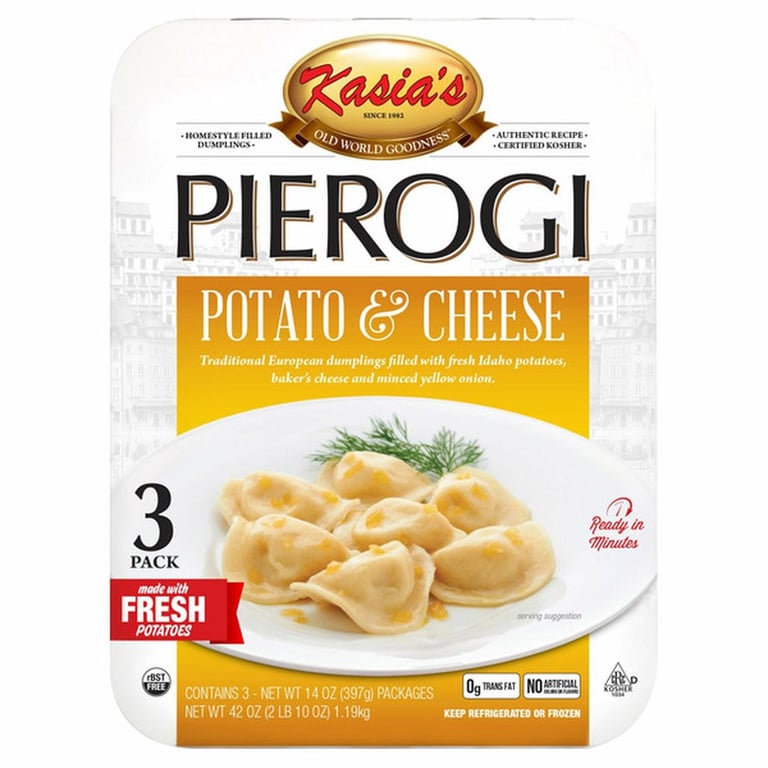 Kasia's Pierogi Potato & Cheese, 14 oz, 3 count