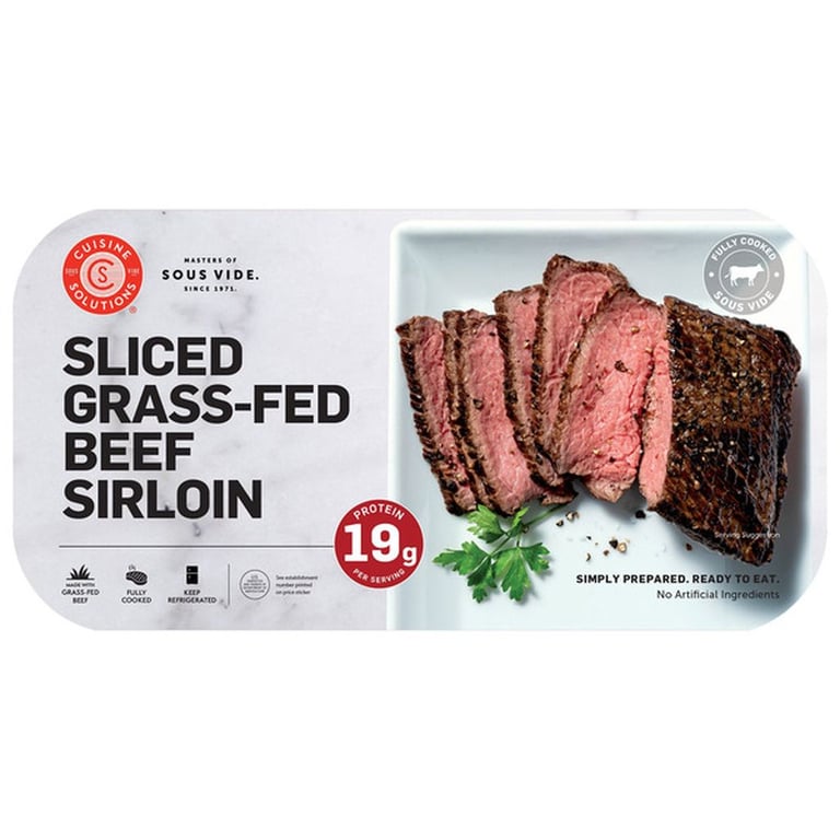 Cuisine Solutions Sliced Grass-Fed Beef Sirloin