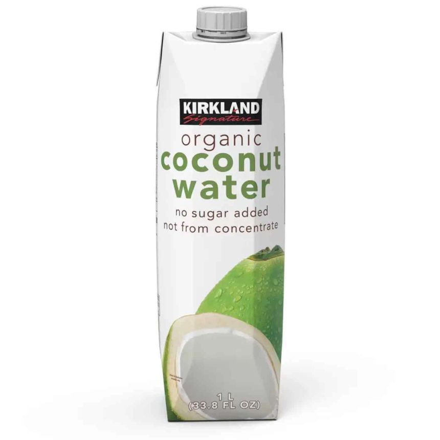 Kirkland Signature, Organic Coconut Water, 1 Carton 33.8 fl oz